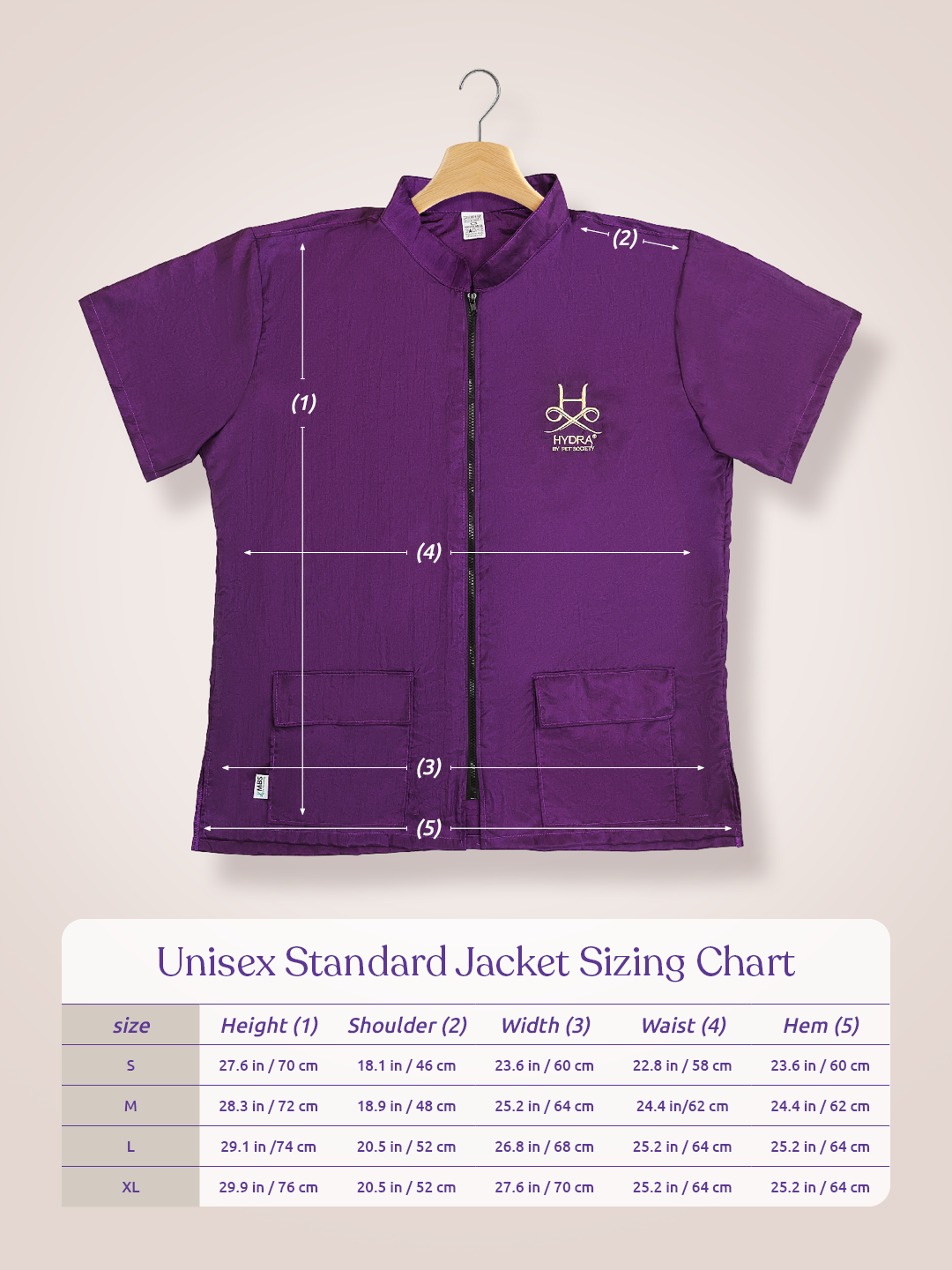 Purple Unisex Smock By Hydra